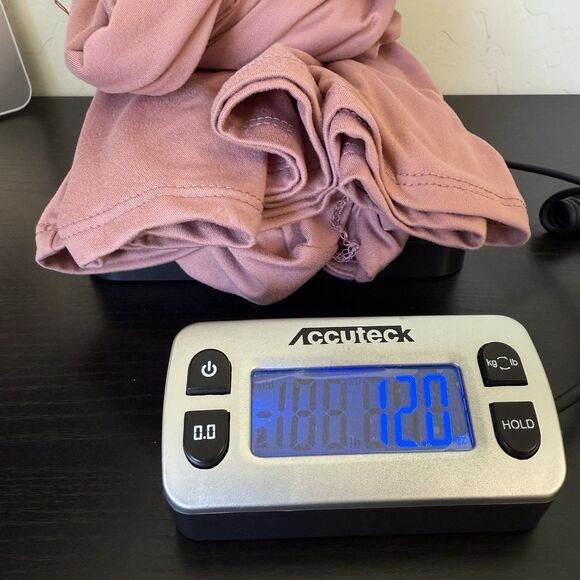 Mother Bee NWT Medium Dusty Pink Mauve Maternity Knee Length Jersey Knit Dress - Picture 14 of 14